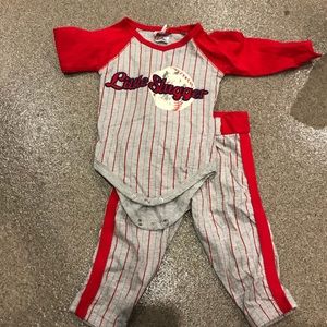 6 month baseball outfit